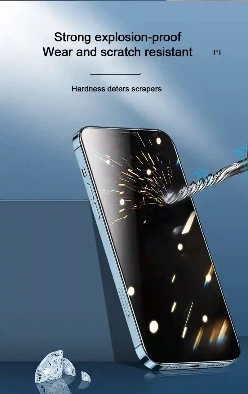 Privacy Screen Protector for iPhone | 9H Tempered Glass Anti-Spy AE Tidesmit