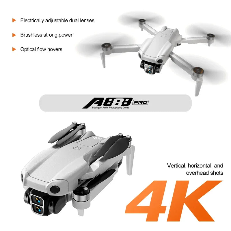 4K Camera Drone with Obstacle Avoidance - Brushless Motor Foldable Design Tidesmit