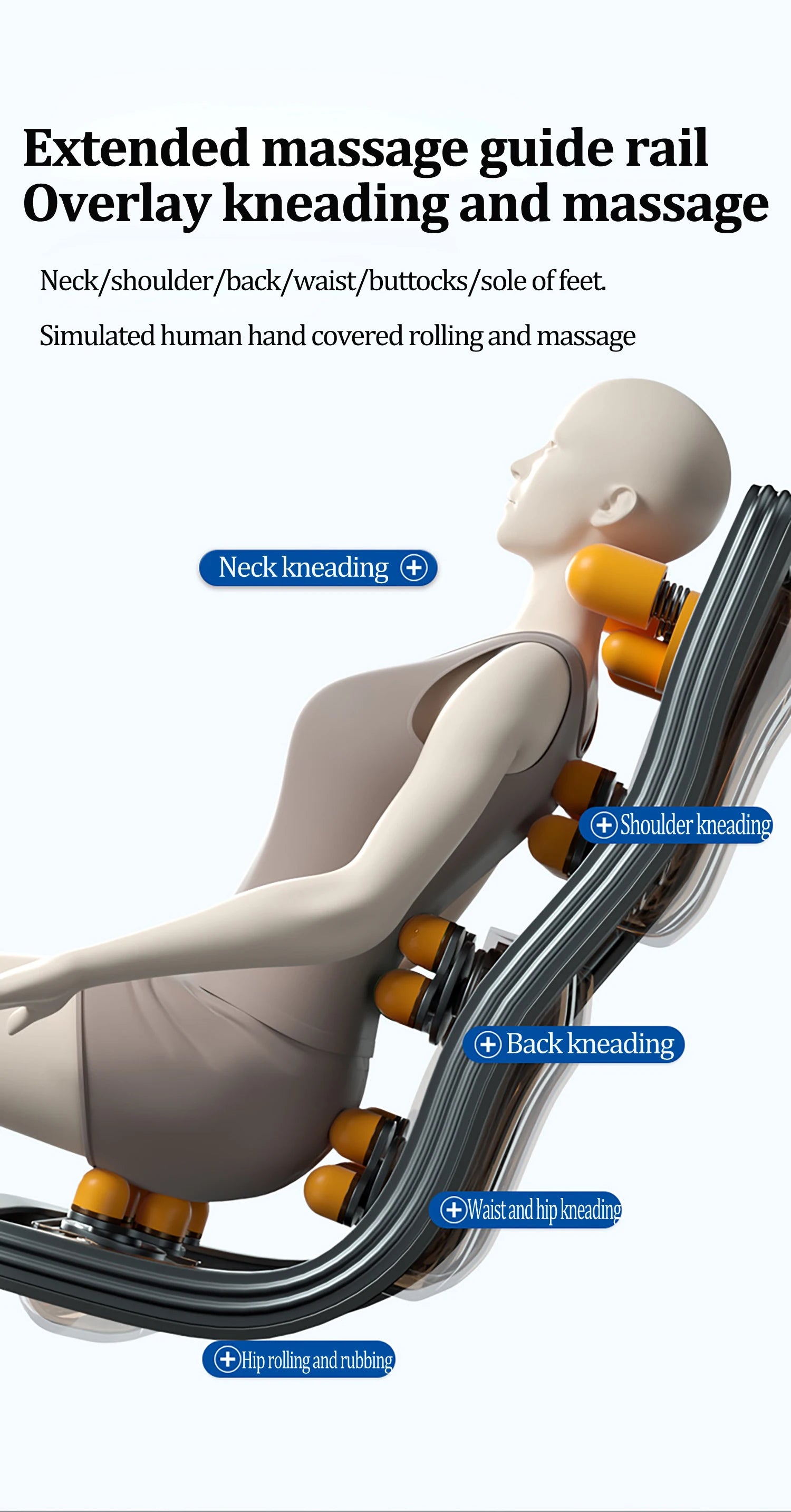 Massage Chair Zero Gravity Recliner with Heat Therapy & Bluetooth Massage Chairs Tidesmit