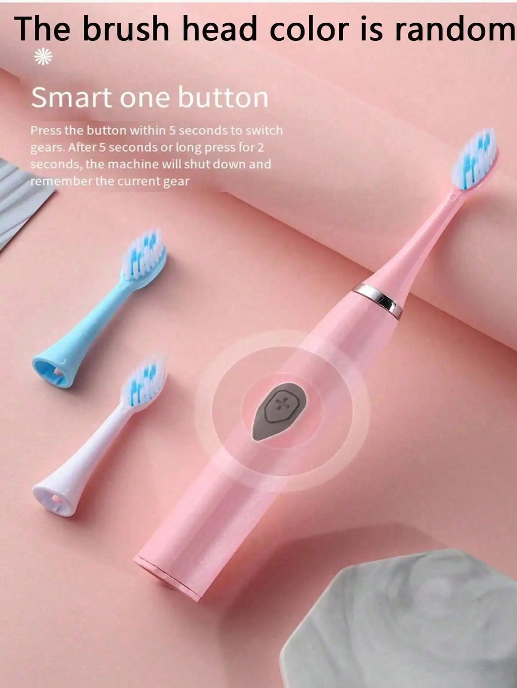2026Electric Toothbrush Adult Automatic Couples Set, Suitable For Home Or Travel Use, Random Brush Head Colors