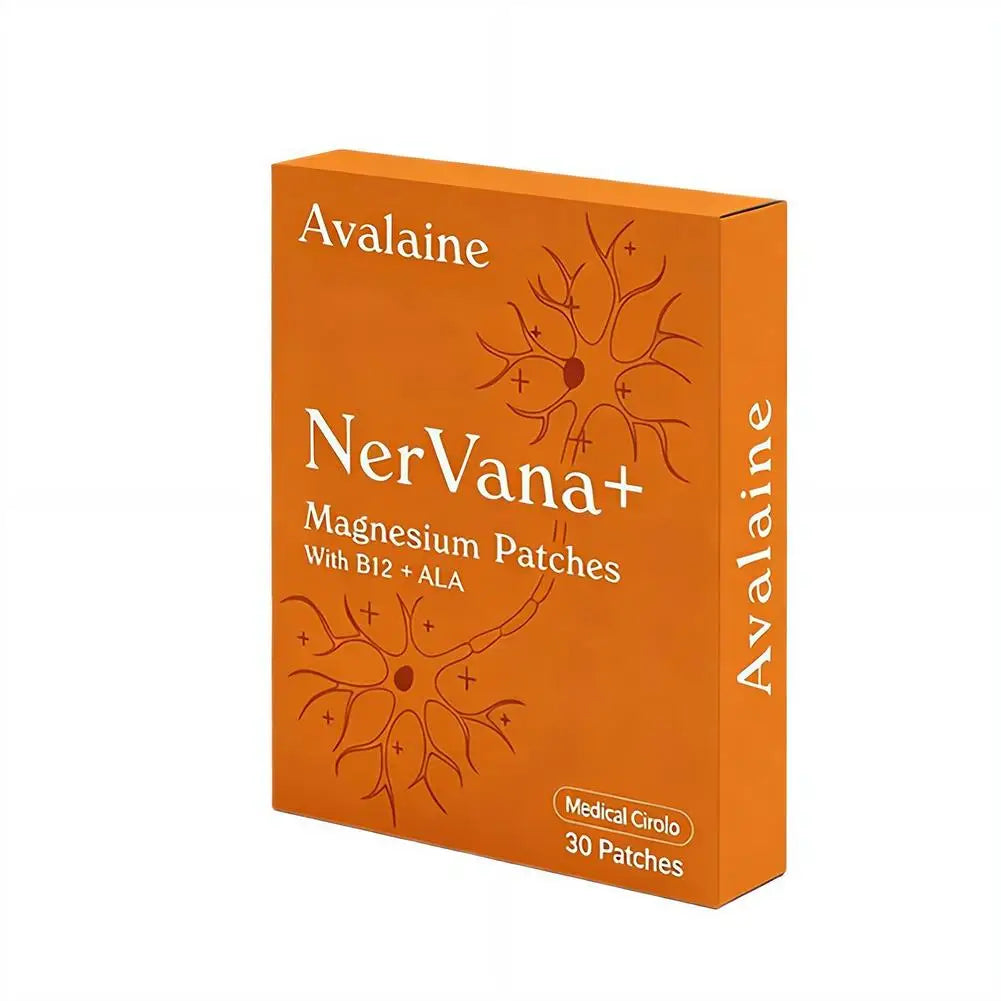 Avalaine NerVana+ Magnesium Patches Skin Care Patch Muscles Relaxation Support Patches Natural Calming Relax Aid Repair