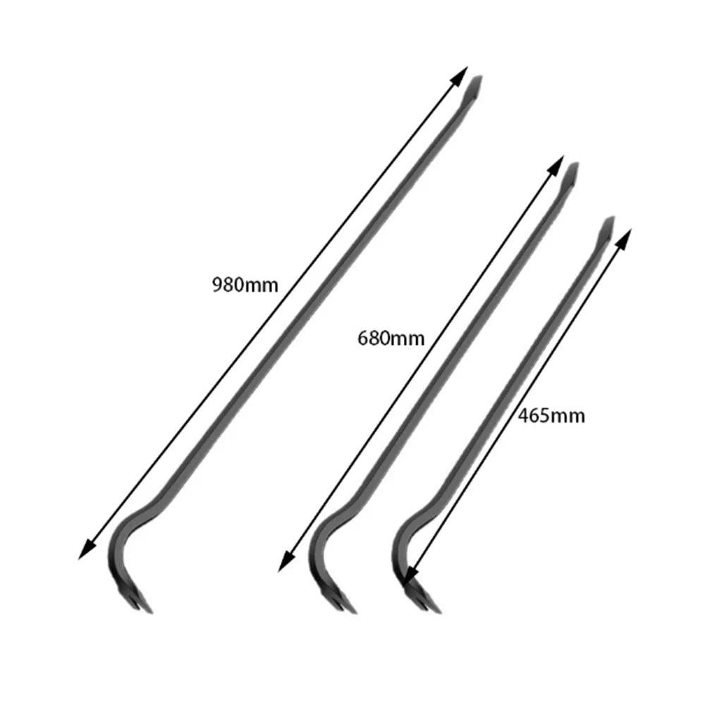 47/68/98cm Heavy-Duty Crowbar, Woodworking Nail Puller, Pry Bar, Auto Repair Tools, Construction Manual Disassembly Tools