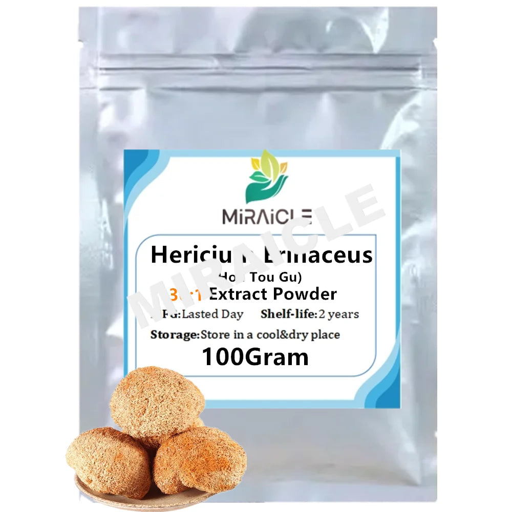 Global Customized Proportion Packaging Lions Mane Mushroom Extract Powder  Bulk Hericium Erinaceus Out Packing Aluminum Foil Bag