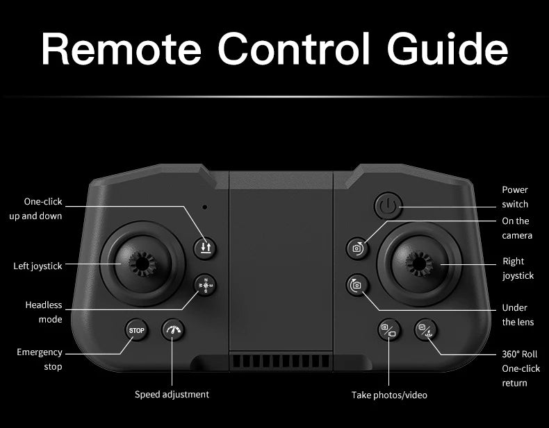 4K Camera Drone with Obstacle Avoidance and Dual Screen Remote Control Tidesmit
