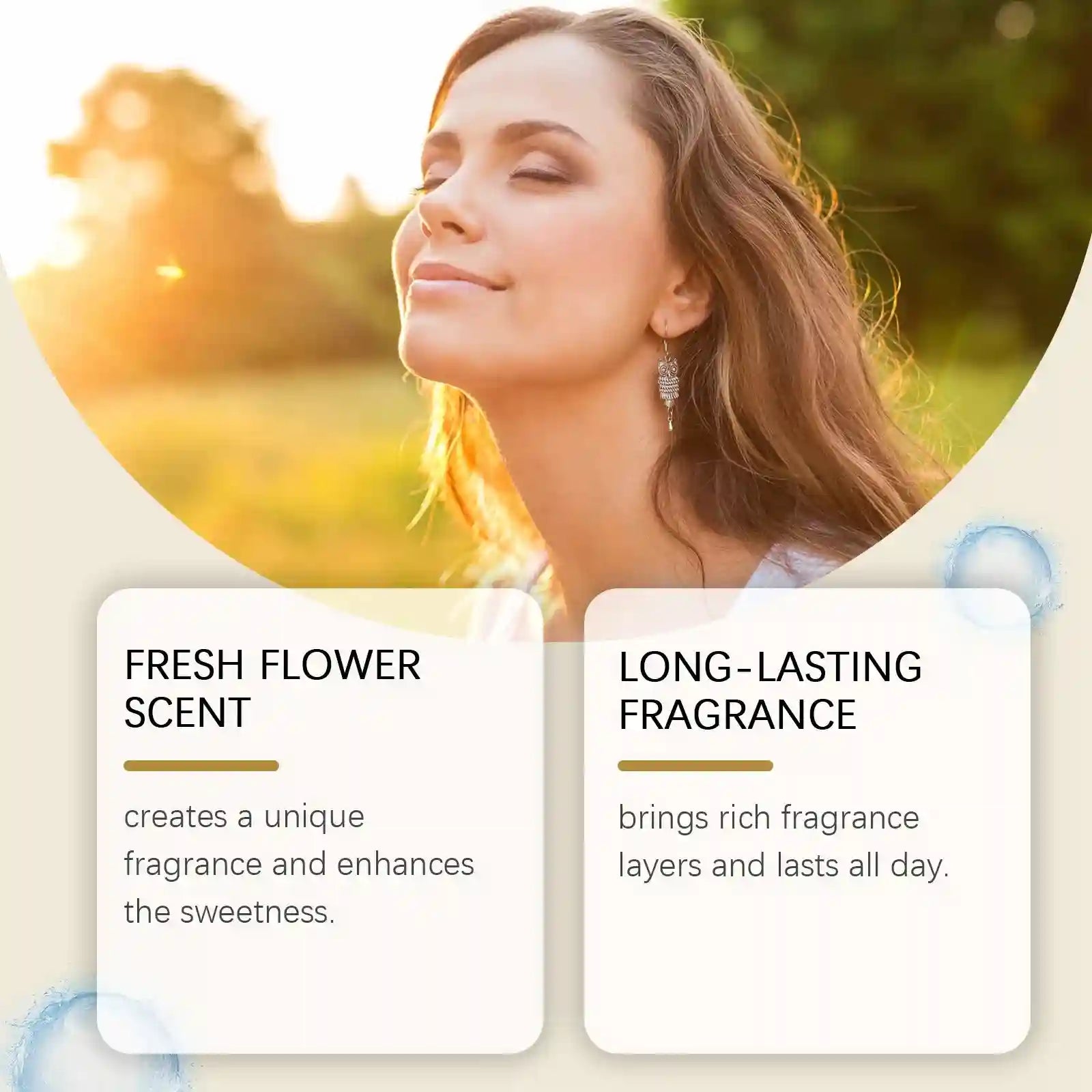 Coconut Vanilla body mist for women: a long-lasting, fresh floral niche fragrance in a portable, elegant spray bottle.