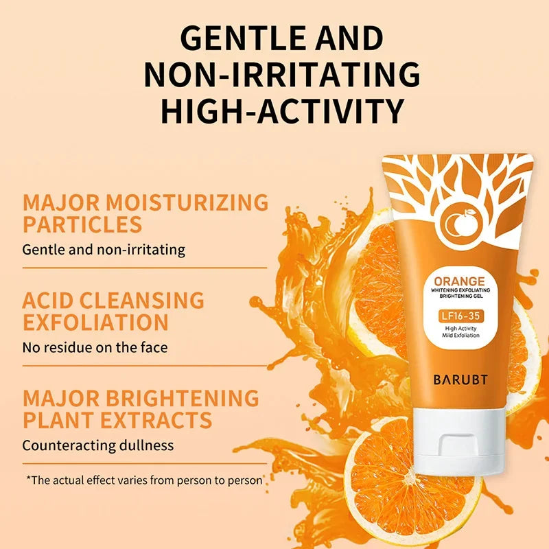 Orange Exfoliating Gel 50g | Gentle Face & Body Scrub for Smooth Skin Scrubs Treatments Tidesmit