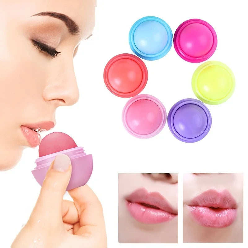 Ball Shaped Hydrating Lip Balm Set - 6pcs Nourishing Lip Care Lip Care Tidesmit