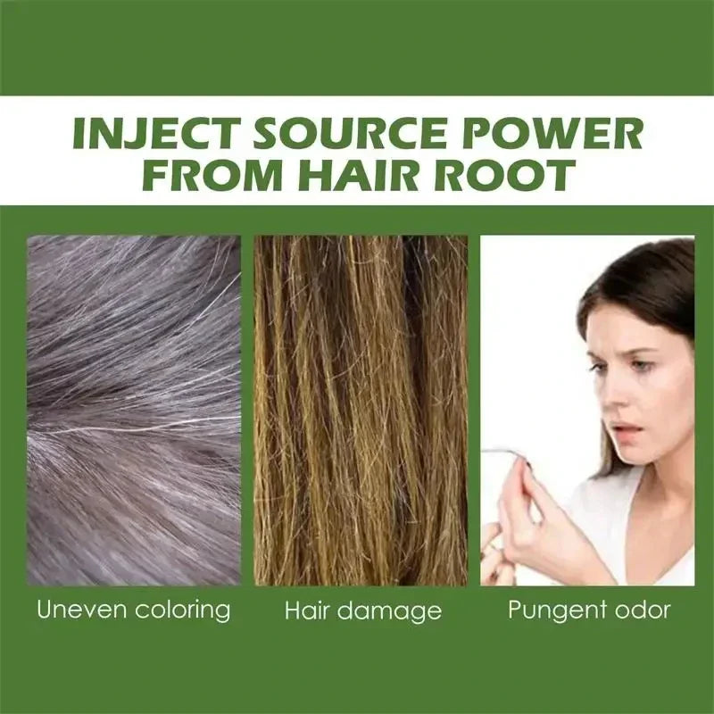 Hair Color Shampoo Cover Gray Hair 5 Minutes Change Hair Color Non-Irritating Hair Dye Shampoo DIY Fashion Hair Color Hair Care