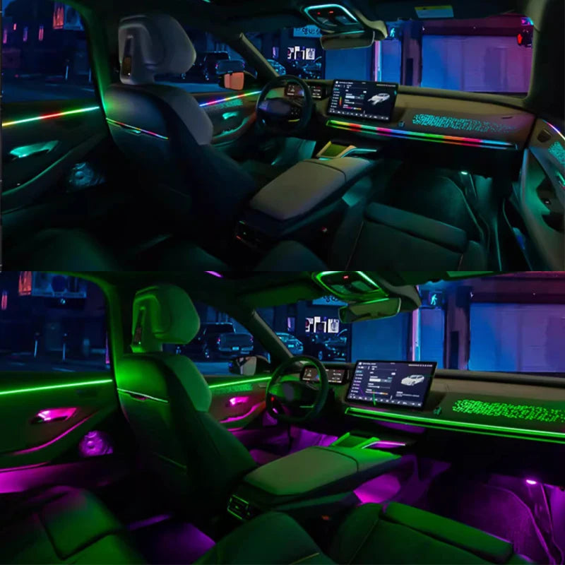 Car Ambient Lighting Kit | 213 Color LED Strip Interior by Tidesmit Tidesmit