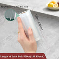 1 Roll 500cm Vacuum Sealer Bags, Food Saver Bags, Household Vacuum Packing Bag, Sous Vide Roll Bags For Food Storage Vacuum