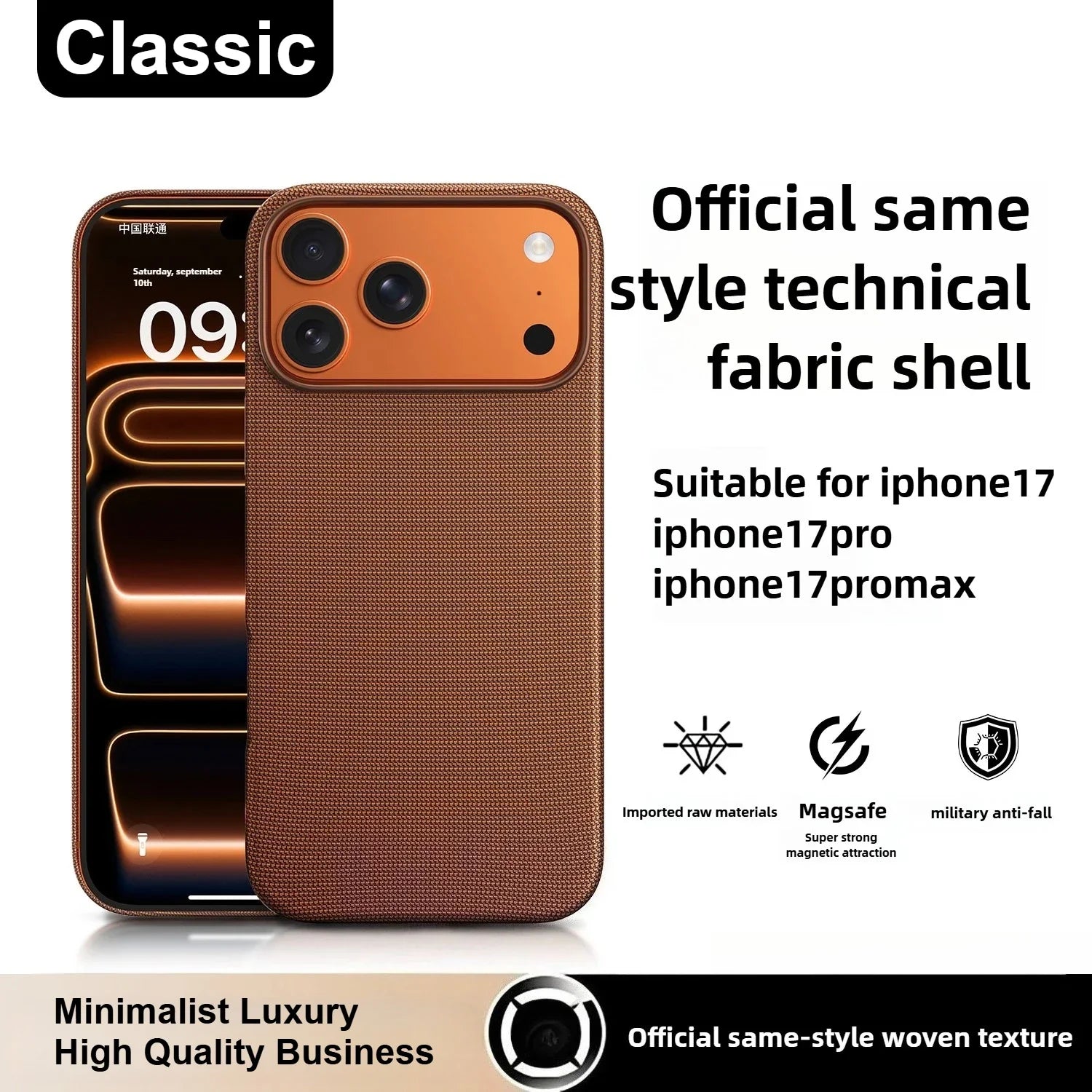 Woven Magnetic iPhone Case | Slim Shock-Absorbing Cover | Tidesmit Tidesmit