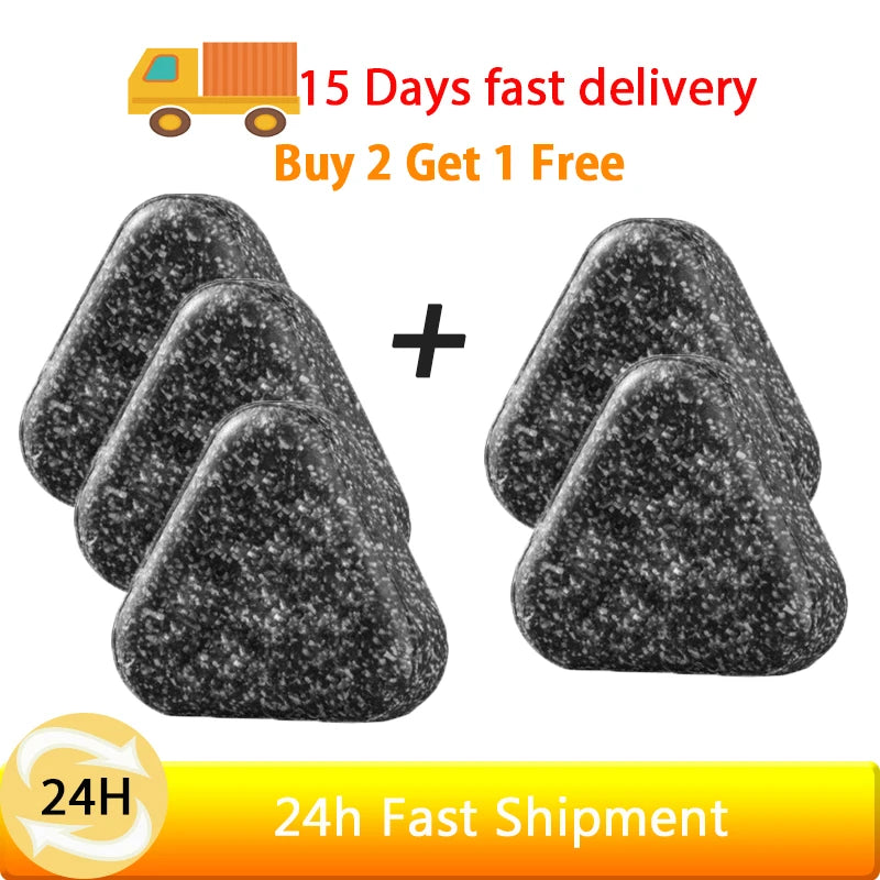 Natural Black Hair Shampoo Soap Handmade Bar With Ganoderma Polygonum Multiflorum Nourishing Shiny Hair Herbal Hair Growth Soap