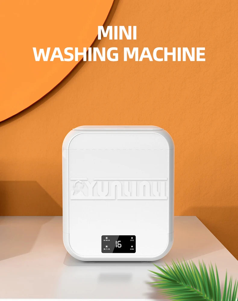Tidesmit 12L semi-automatic mini washing machine featuring a portable design and integrated clothes drying function