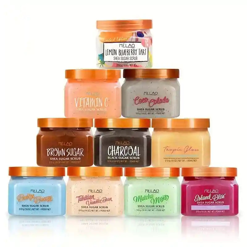 Organic Fruit Sugar Body Scrub | Exfoliating Shea Skin Polish by Tidesmit Scrubs Treatments Mango Tidesmit