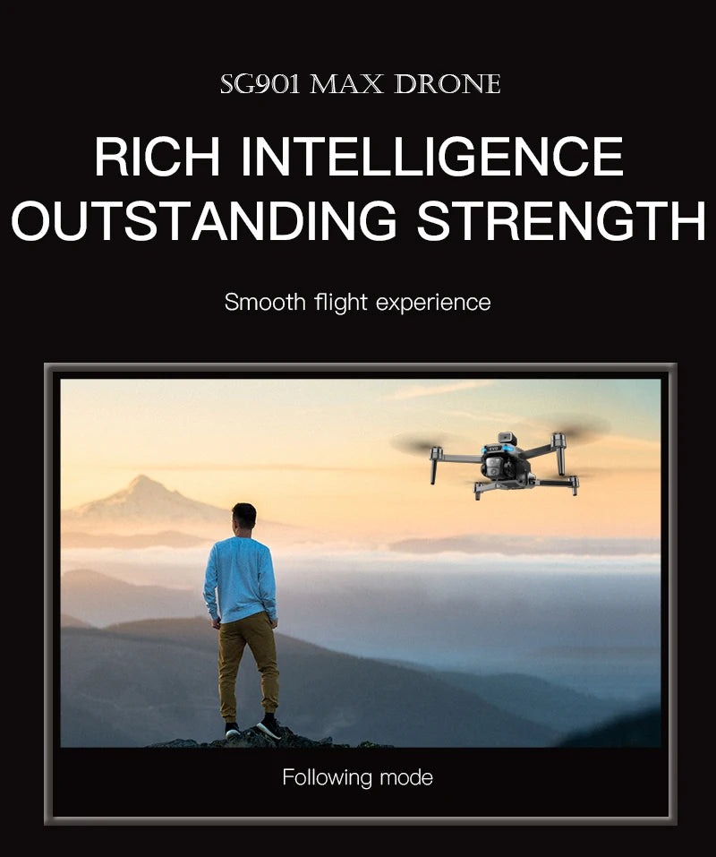 GPS Camera Drone with Obstacle Avoidance - Foldable 8K Quadcopter Tidesmit