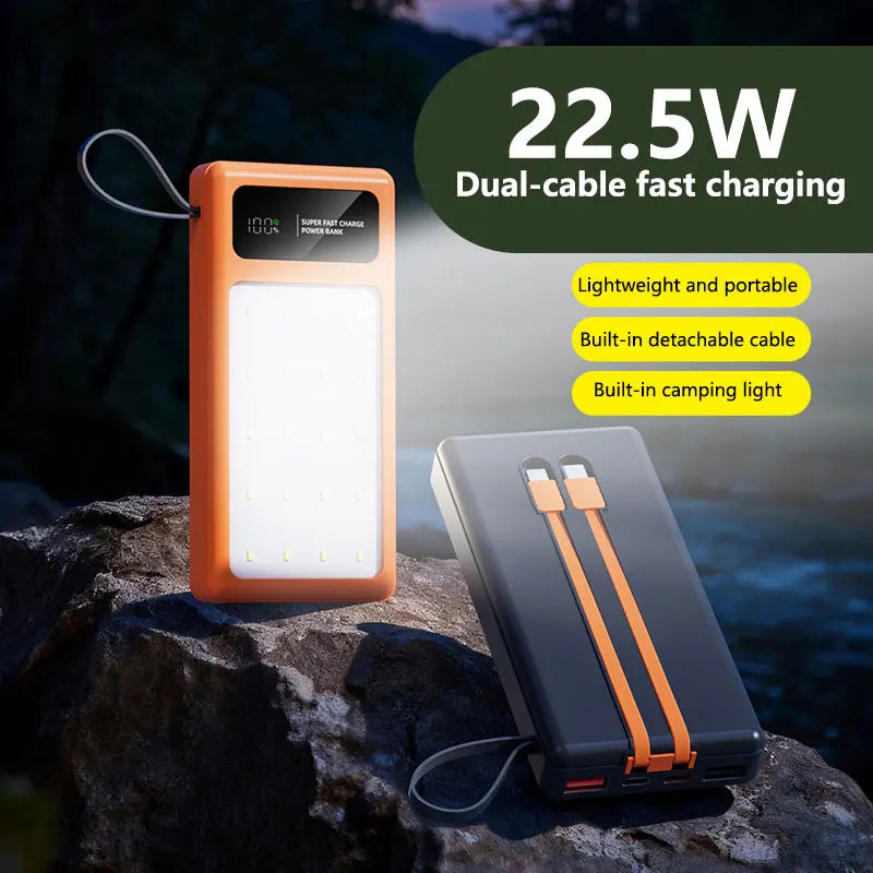 Tidesmit High Capacity Portable Charger with LED Camping Light Tidesmit