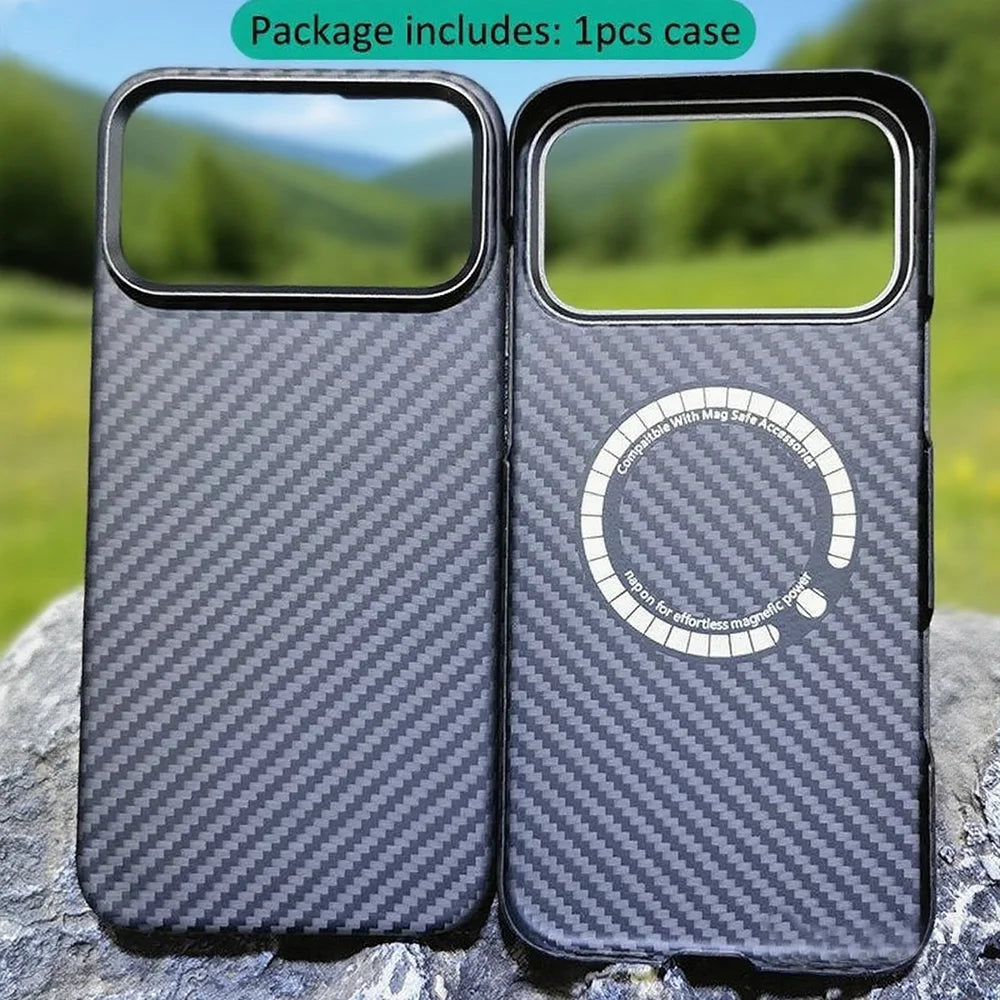 Aramid Fiber iPhone 17 Pro Max Case | Slim Military-Grade Cover Black 1500 Denier Tidesmit