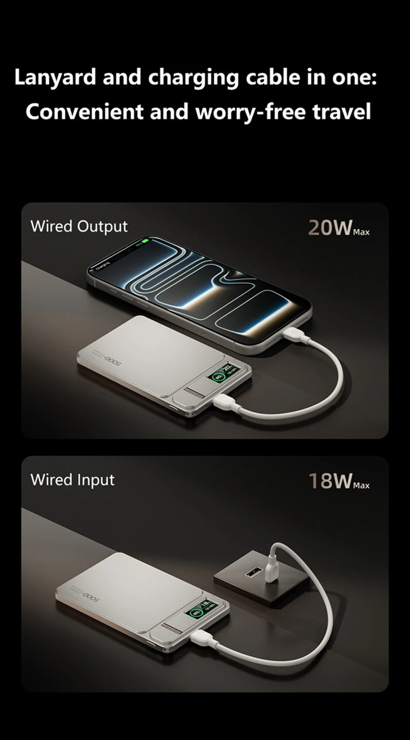 Magnetic Wireless Power Bank 10000mAh with 20W PD Fast Charging Tidesmit