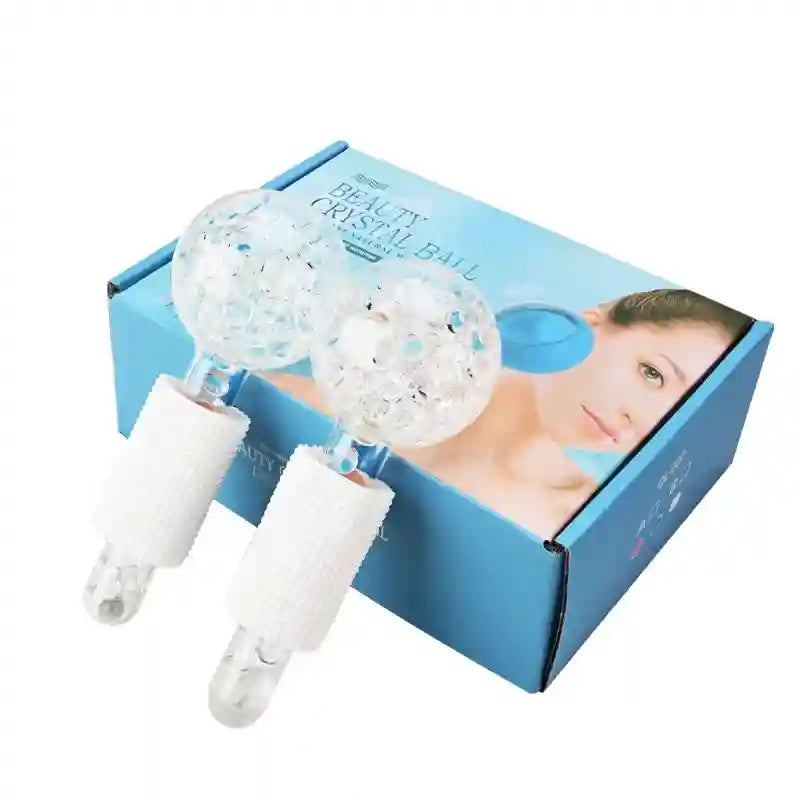 Ice Globe Face Massager for Skin Cooling & Soothing | Tidesmit Eye Massage Instrument white. Tidesmit