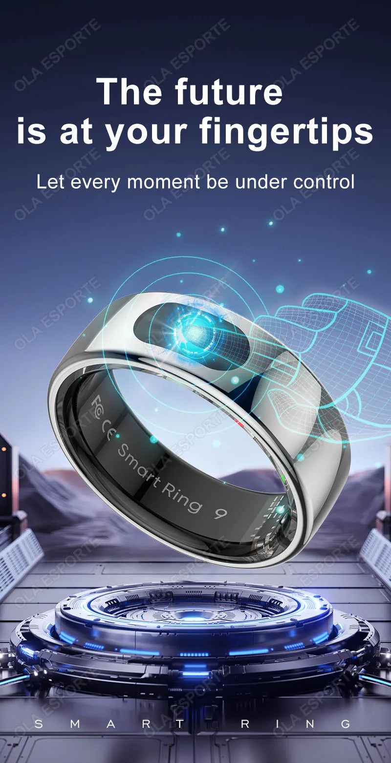 Tidesmit Smart Health Ring - Advanced Heart Rate & Oxygen Monitor Tidesmit