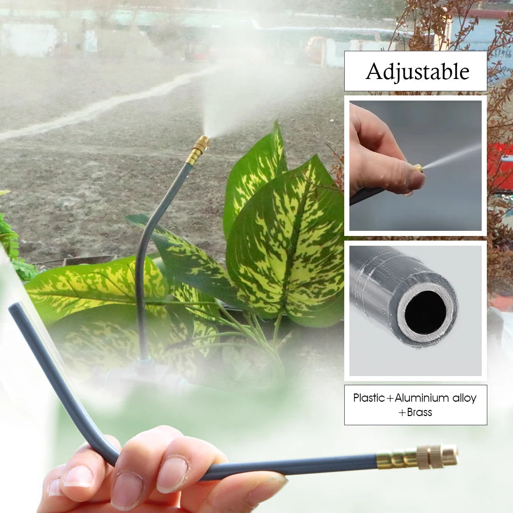 Gardening Dual-Way Independent Control Irrigation Timer Mist Cooling Kit Custom DIY Watering Schedule Quick Connect Accessories