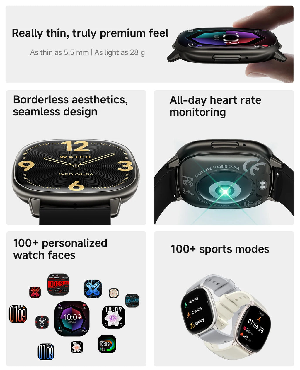 2026 New Fashion HD17 Air Smart Watch for Unisex Breathing Training Heart Rate Sleep Pressure Monitoring Waterproof BT Calling