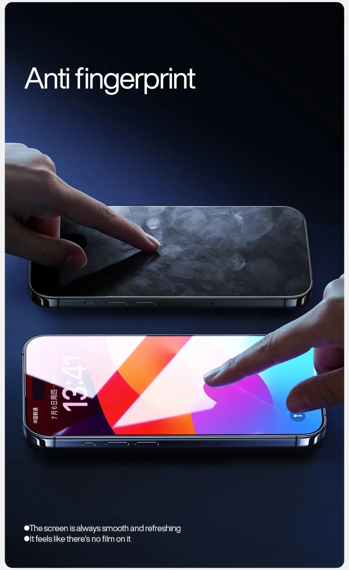 iPhone 15 Pro Max Screen Protector | Anti-Blue Light Tempered Glass Tidesmit