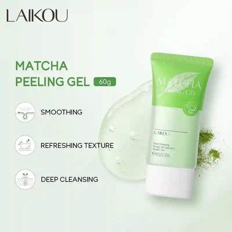 Matcha Facial Exfoliating Gel - Deep Pore Cleansing Scrub 60g Scrubs Treatments Tidesmit