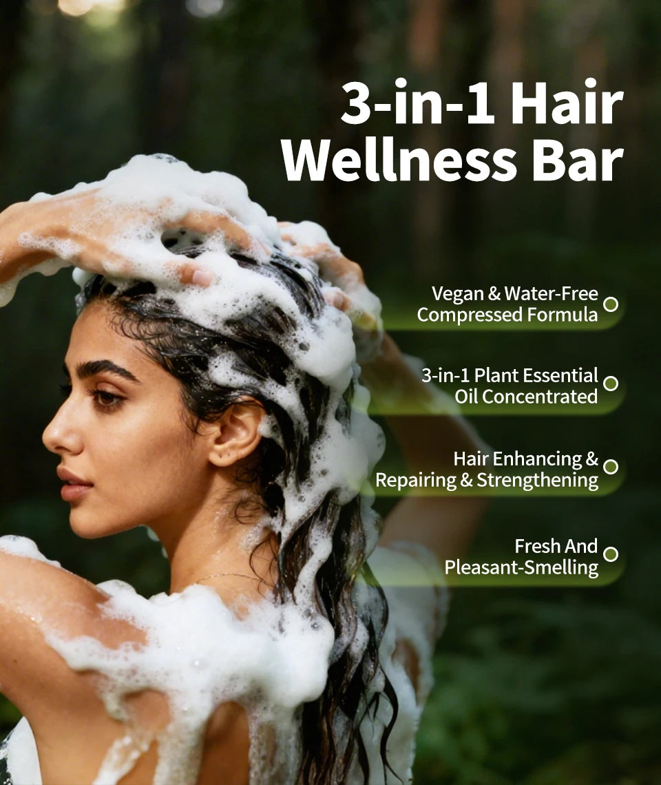 Usman Shampoo Bar Usman Grass Natural Soap Hair Nourishing Shampoo Soap Oil Control Relieves Scalp Itching Strengthens Hair Root
