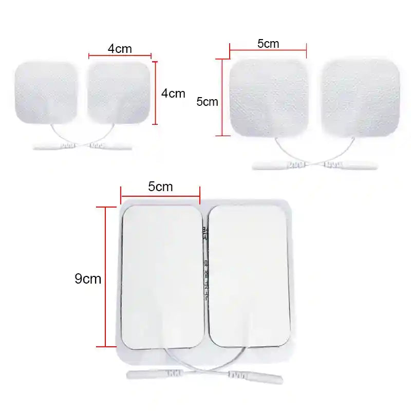 TENS Electrode Pads Replacement Gel for Muscle Relief - Adhesive Pads Back Massage Instrument Tidesmit