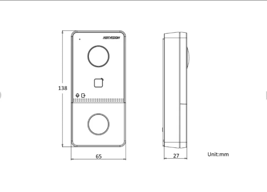 HIKVISION IP Video Intercom Kit DS-KIS603-P(C) Including DS-KV6113-WPE1 DS-KH6320-WTE1 For Villa Or House
