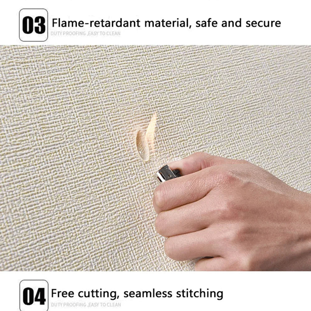 10m Self Adhesive 3D Wall Panel Wallpaper Foam Soundproof Waterproof 3D Wall Sticker New Design Bedroom Wallpaper Thickening