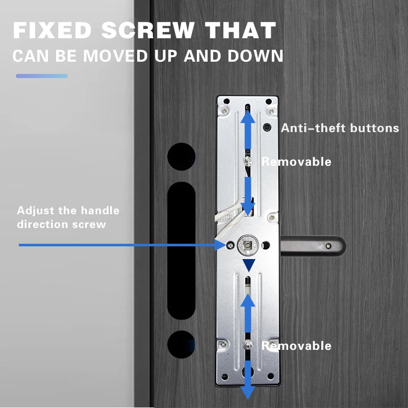 2025 New Tuya WiFi Digital Electronic Smart Wooden Door Lock With Biometric Camera Fingerprint Smart Home Remote Unlock