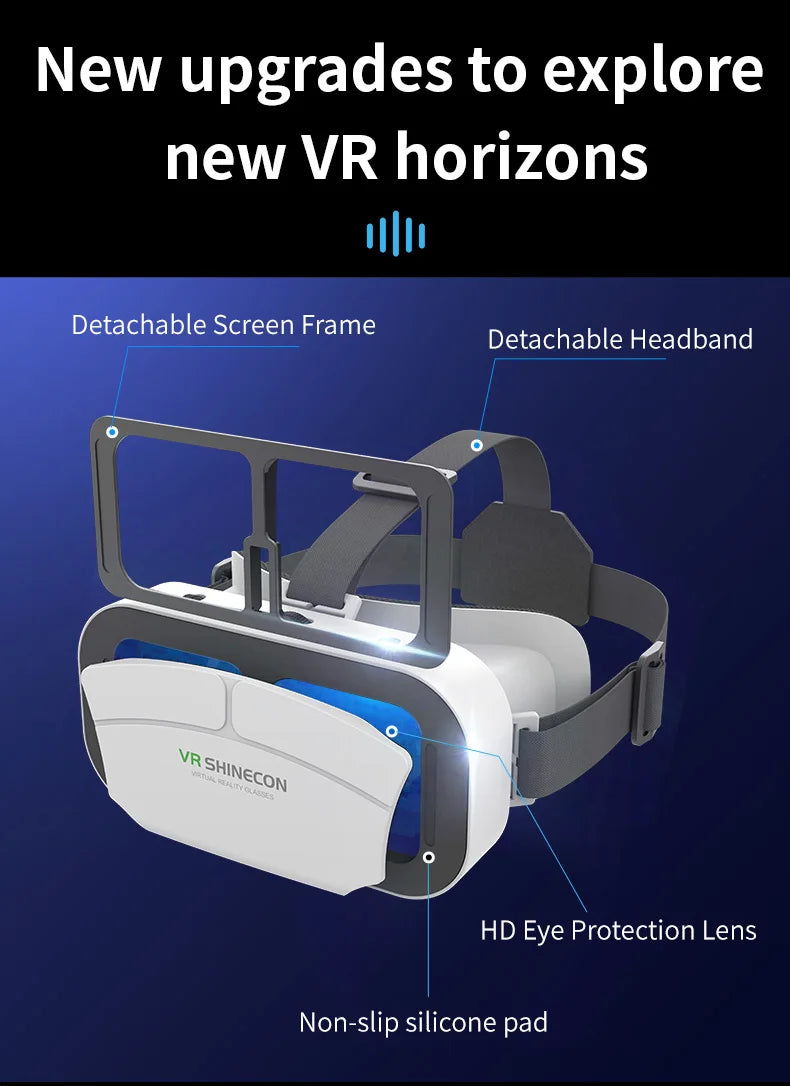 VR Headset for Smartphones - Lightweight Immersive Mobile VR Glasses Tidesmit