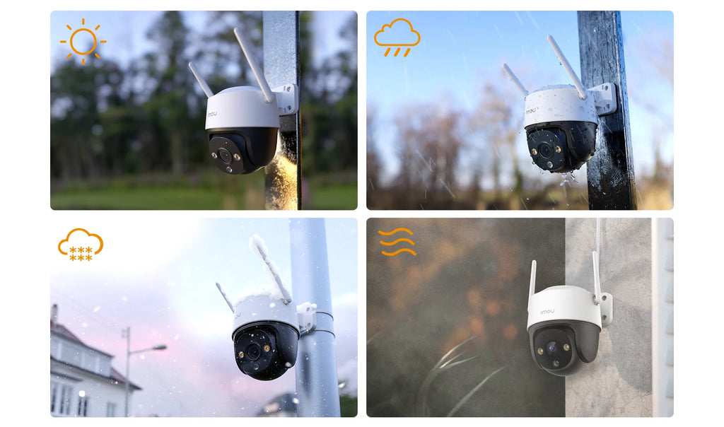 IMOU 2PCS Cruiser SE+ 5MP Wi-Fi PTZ Camera Smart Color Night Vision IP66 Outdoor Security 360° Coverage Smart Auto Tracking