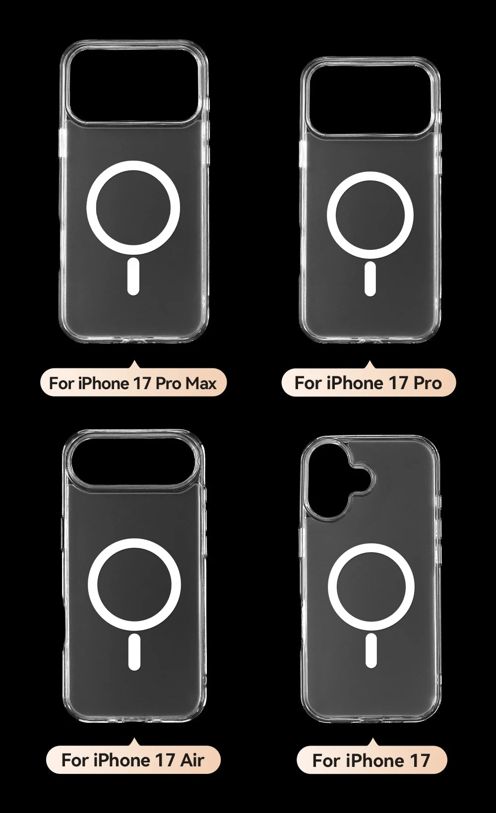 iPhone 17 Pro Max Magnetic Case | Shock-Absorbing Frosted Matte Cover Tidesmit