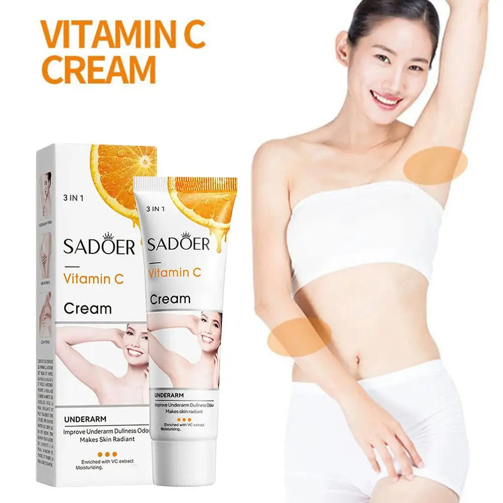 50g VC Underarm Whitening Cream Niacinamide Body Lotion Moisturizing Hydrating Dry Skin Repair Brightening for women body care
