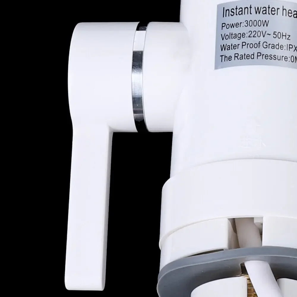 3KW Electric Instantaneous Water Heater LED Tap Bathroom Kitchen Instant Hot Tap