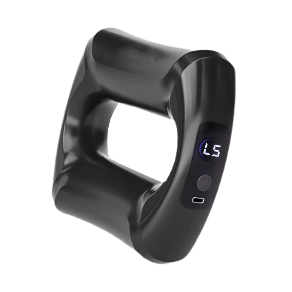 Electric Body Fascia Massage Ring for Deep Tissue Muscle Relief Back Massage Instrument Black Tidesmit