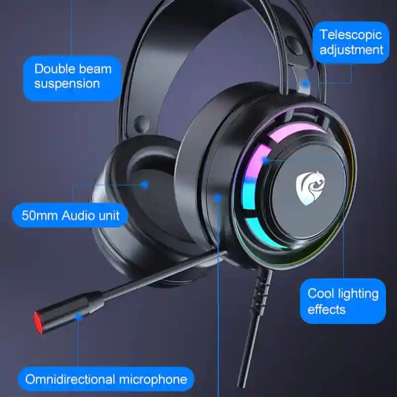 Gaming Headset with 7.1 Surround Sound and Noise Cancelling Microphone Tidesmit