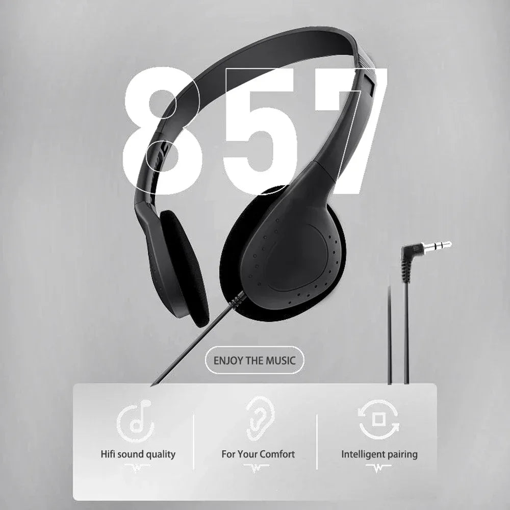 Wired Computer Headphones – Stereo Noise Canceling – Tidesmit Tidesmit