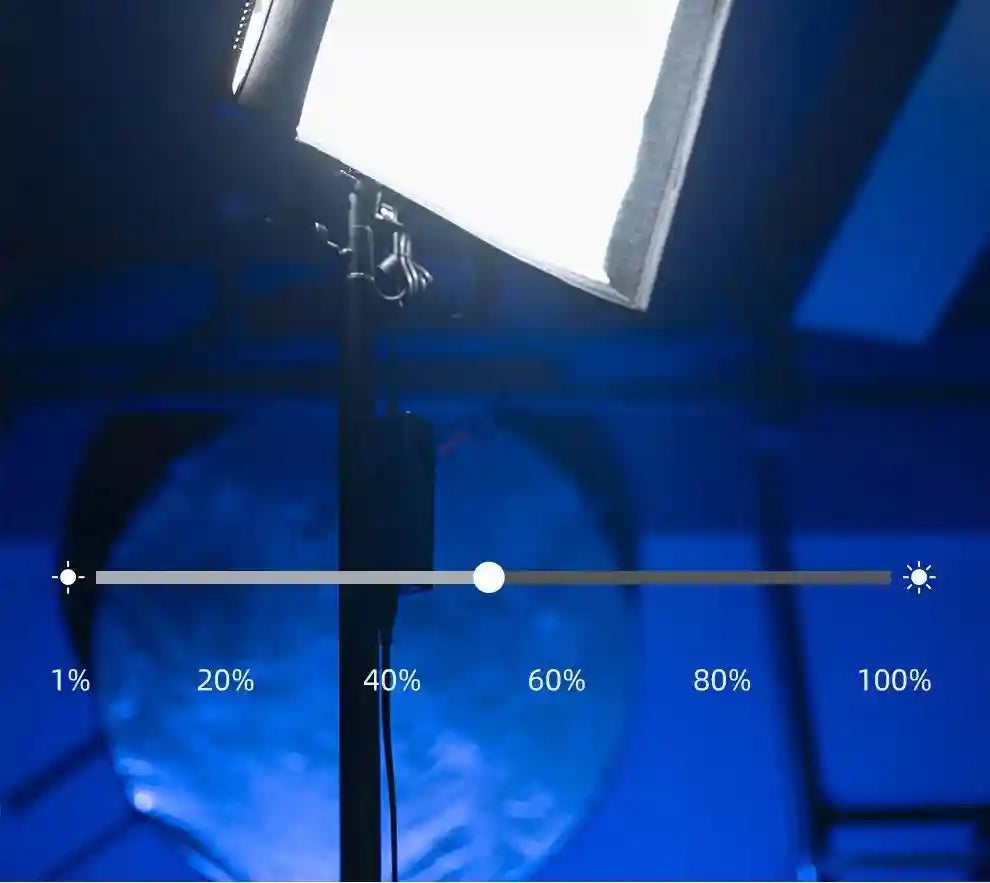 60W LED Video Light Panel | Adjustable Color Temperature Studio Kit Tidesmit