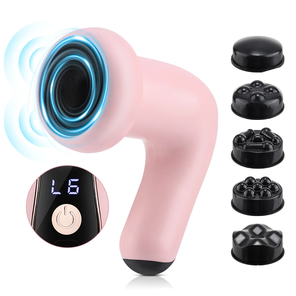 Fascia Gun 5-Head Percussive Therapy Device for Deep Tissue Recovery Fascia Gun Tidesmit