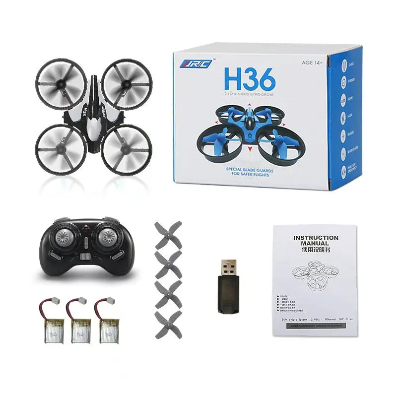 Mini RC Drone for Kids with Headless Mode and 360 Flips - Tidesmit Grey-3Battery Tidesmit