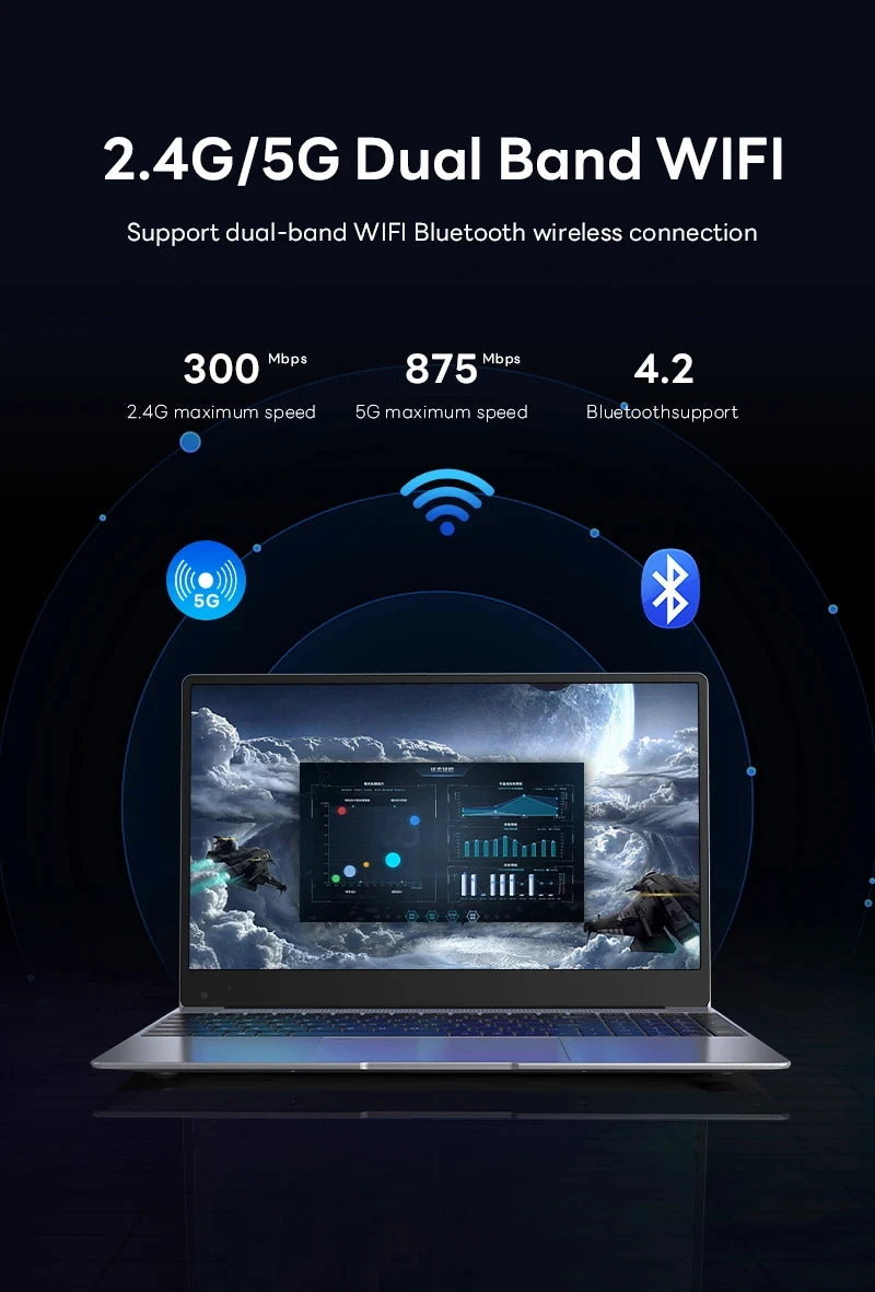 2026 Portable Laptop Computer Intel Core i9 10980HK/N150 Windows 11 Gaming Notebook 16GB RAM 1TB SSD WiFi6 14.1" Office Laptop