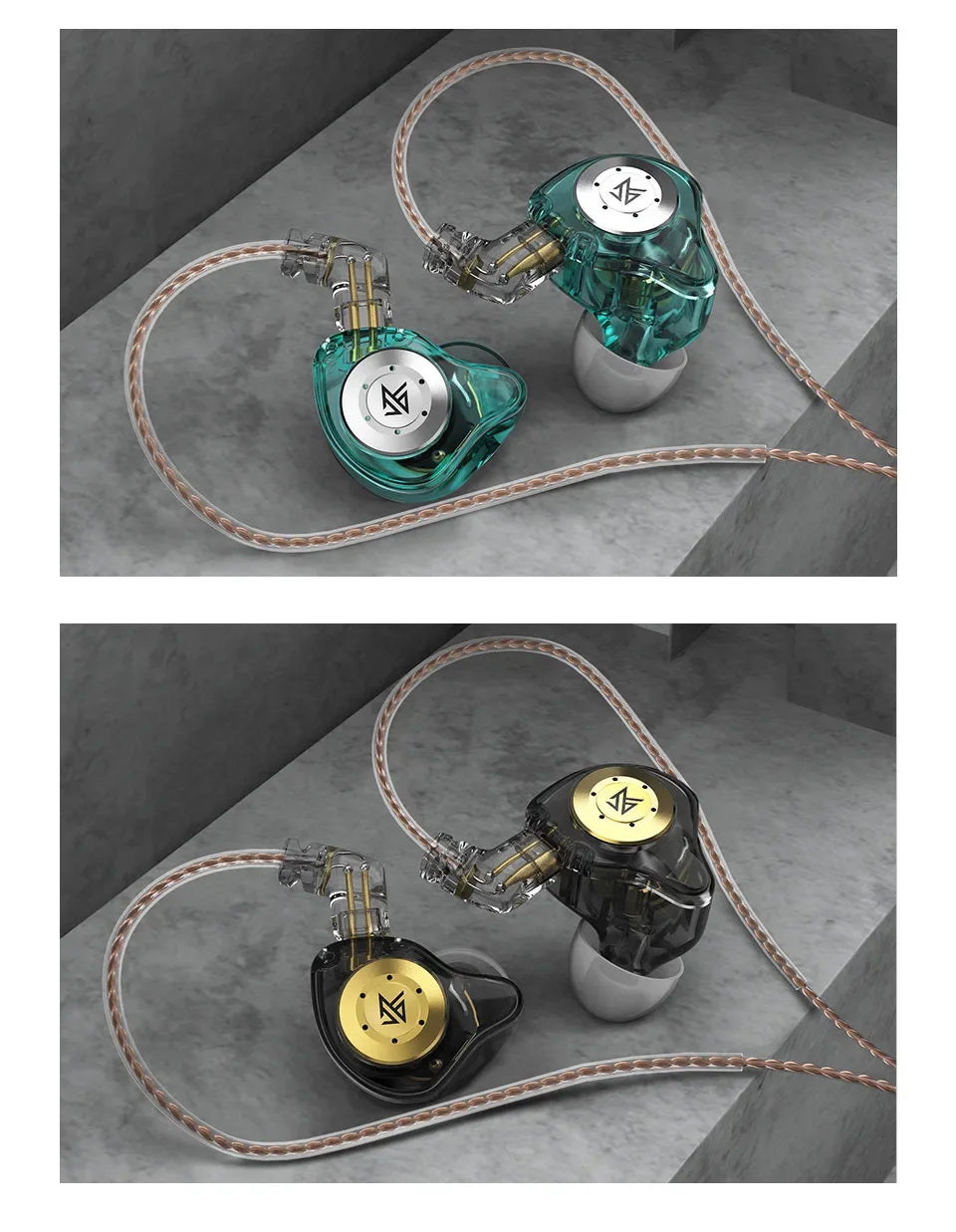 KZ EDX Pro In-Ear Monitors | HiFi Bass Earbuds by Tidesmit Tidesmit