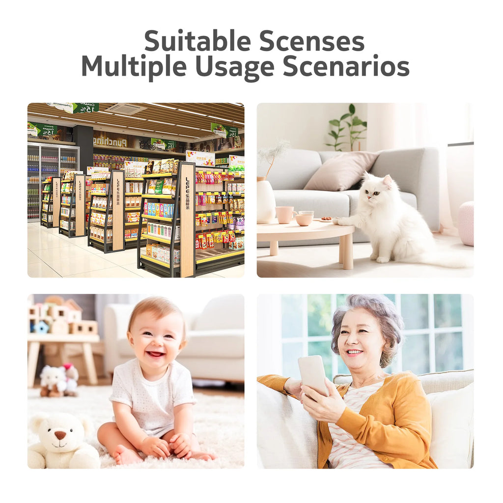 4MP 2K 400W Tuya Smart WiFi 355 IP Camera Indoor Wireless Surveillance Auto Tracking Human Home Security CCTV Baby Pet Monitor
