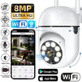 8MP Wireless Security Surveillance Wifi IP Camera AI Human Tracking 2-Way Audio CCTV Camera 4X Zoom Cam Color Night Vision