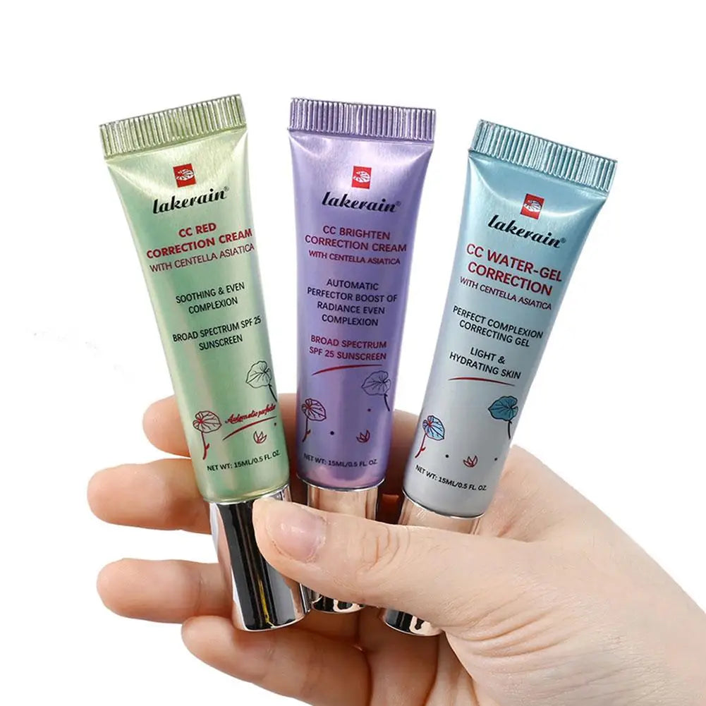 Tidesmit long-lasting redness correcting CC cream full coverage liquid foundation for flawless complexion