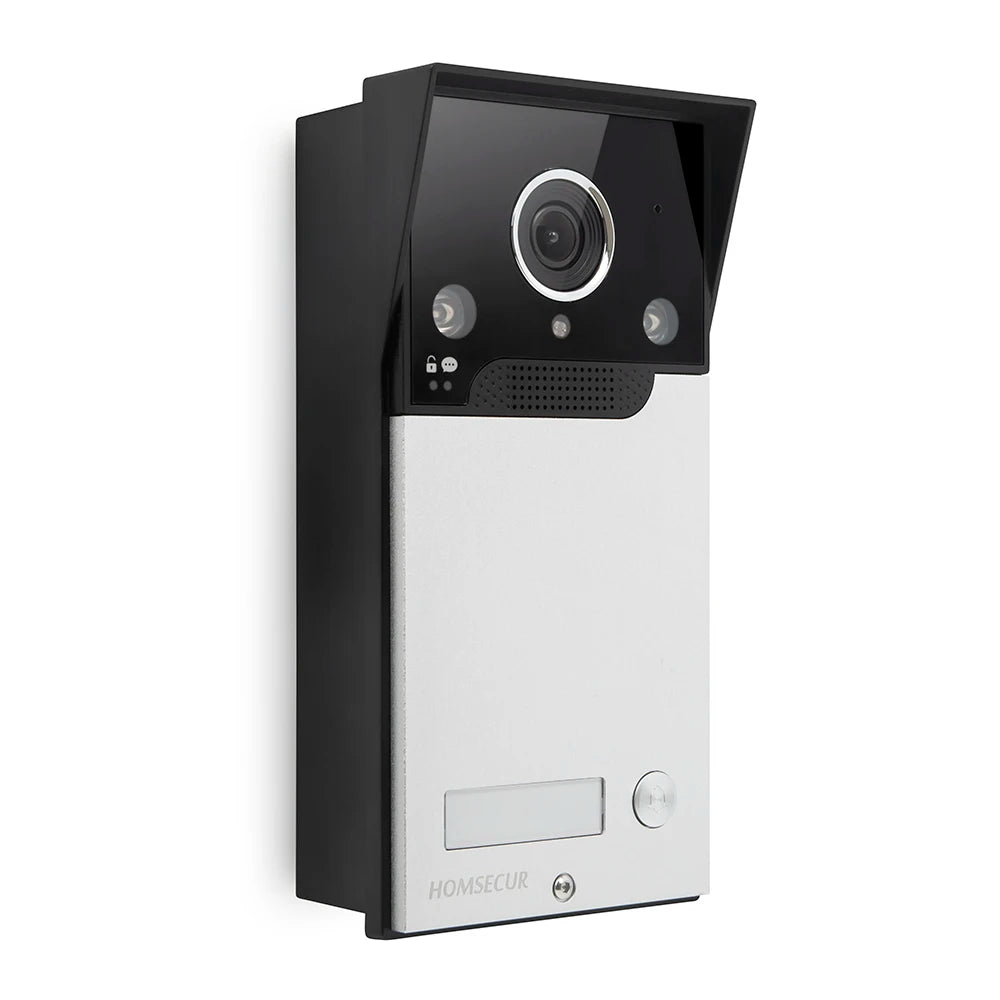 HOMSECUR Flush Mount Video Doorbell Camera XC112F – IP65 Weatherproof Outdoor, 1080P HD Night Vision, Motion Detection